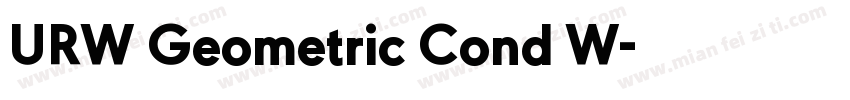 URW Geometric Cond W字体转换